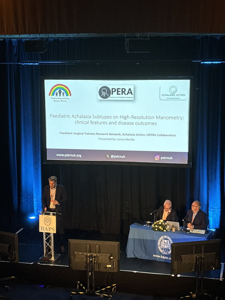 Brilliant presentation by Jonathan Neville at #70thBAPS on Paediatric Achalasia Subtypes on High-Resolution Manometry: Clinical Features and Disease Outcomes! <a href="/BAPS1953/">BAPS</a> <a href="/BAPSCongress/">BAPS Annual Congress</a> <a href="/AchalasiaAction/">Achalasia Action</a>