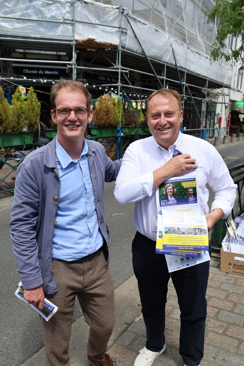 Emmanuel_CANTO_'s tweet photo. Convaincre jusqu’au bout du seul vote utile pour #Nanterre et #Suresnes ! Avec le renfort apprécié du député de #Rueil et #SaintCloud, réélu dès le premier tour @PierreCazeneuve #NeRienLâcher @IsabelledeCrecy #legislative2024 https://t.co/4shNwIi04o