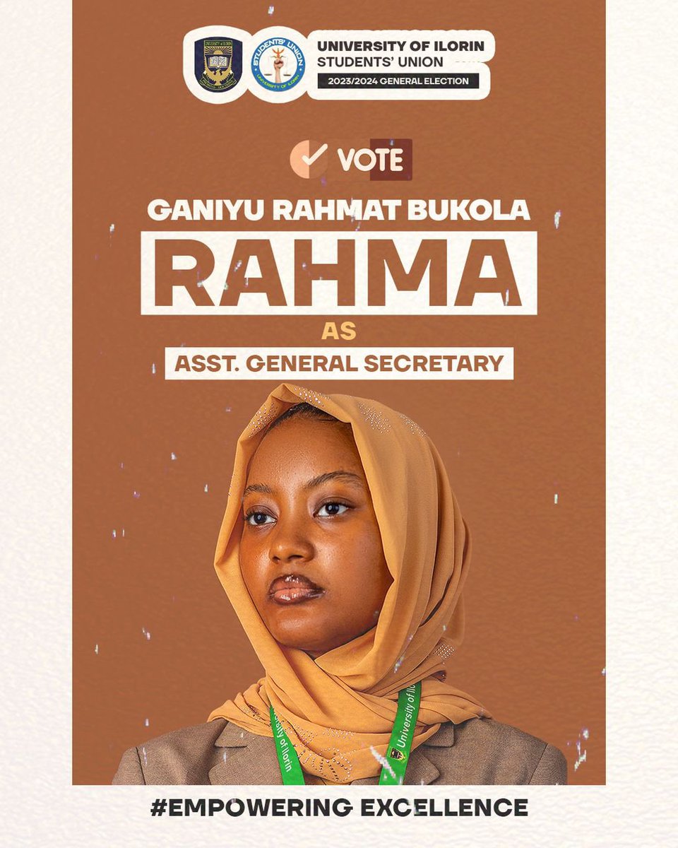 RahmaBG_'s tweet photo. RAHMA Lo le se🔥✊🏼

Vote RAHMA for AGS

#Rahma
#Rahma4AGS
#EmpoweringExcellence https://t.co/1KAQVWJz8F