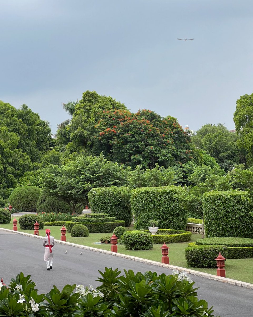 Rambaghpalace's tweet photo. Unveil the epitome of luxury this monsoon at Rambagh Palace, Jaipur’s timeless jewel. Revel in opulent suites and soothing pools, crafted to perfection for your ultimate relaxation. 

Let the serene beauty of the rainy season envelop you in regal splendour. https://t.co/PgUbdNcQzt