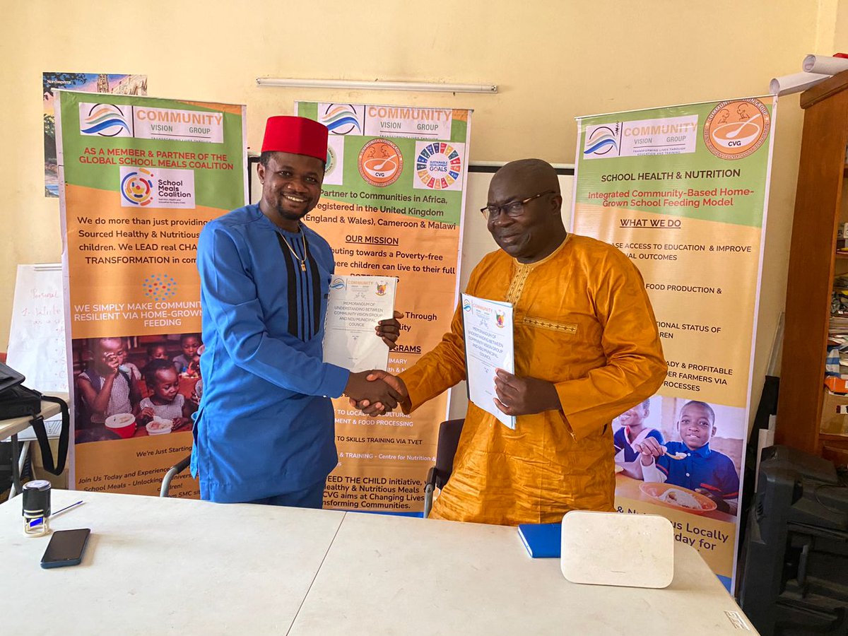 Ntang Julius Meleng (@ntangjulius) on Twitter photo Delighted to have sealed another partnership with #NduCouncil in NWR #Cameroon on behalf of <a href="/comvisiongroup/">Community Vision Grp</a> to jointly implement #HGSF, #viralHepatitis, setup the Centre 4 Nutritional Assessment & a Com. Library in the Municipality. <a href="/Hep_Alliance/">World Hepatitis Alliance</a> <a href="/HepBFoundation/">Hep B Foundation</a> <a href="/Book_Aid/">Book Aid International</a> Delighted to have sealed another partnership with #NduCouncil in NWR #Cameroon on behalf of <a href="/comvisiongroup/">Community Vision Grp</a> to jointly implement #HGSF, #viralHepatitis, setup the Centre 4 Nutritional Assessment & a Com. Library in the Municipality. <a href="/Hep_Alliance/">World Hepatitis Alliance</a> <a href="/HepBFoundation/">Hep B Foundation</a> <a href="/Book_Aid/">Book Aid International</a>