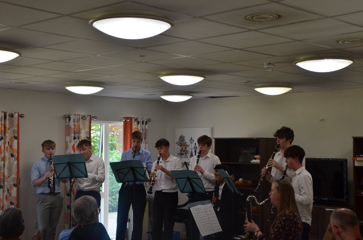 Our Clarinet Ensemble and Wind Quintet have spent their day entertaining residents at Linwood Care Home and Park Lodge House with some wonderful music 🪈🎷🎶<a href="/Hampton_Music/">Hampton Music Dept.</a> <a href="/HMC_Org/">HMC (The Heads' Conference)</a> <a href="/ISC_schools/">Independent Schools Council</a> #powerofpartnerships