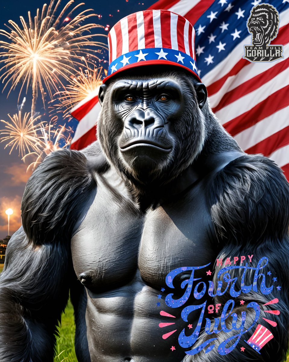 Happy 4th of July🇺🇸🎆🧨

Thank you to all the men &amp; women in the armed forces who continue to keep us free.  We hope that everyone has an amazing day surrounded by friends &amp; family, stay safe out there🦍🏈🧨 #Happy4thofJuly  #IndependenceDay2024