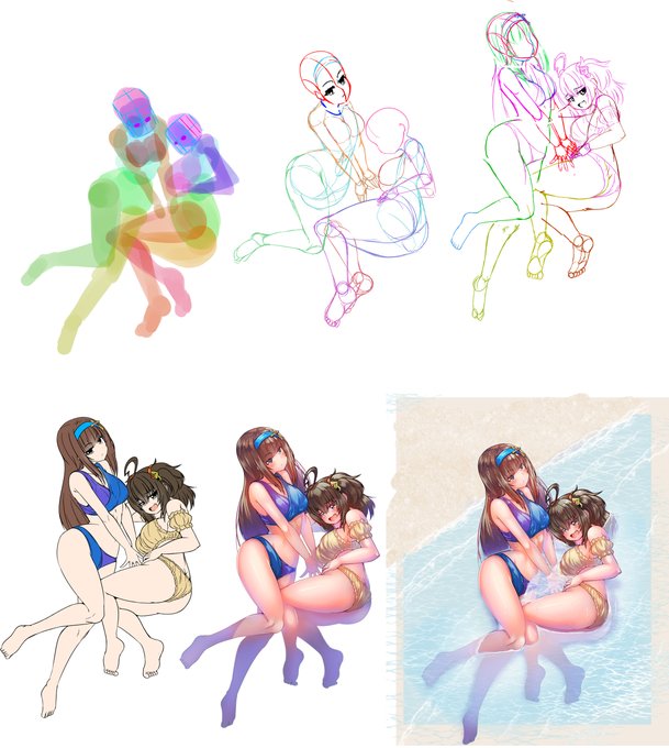 今回は二人とも寝そべり体位という事でなかなかチャレンジブルな構図になったと思ふ😋👍 