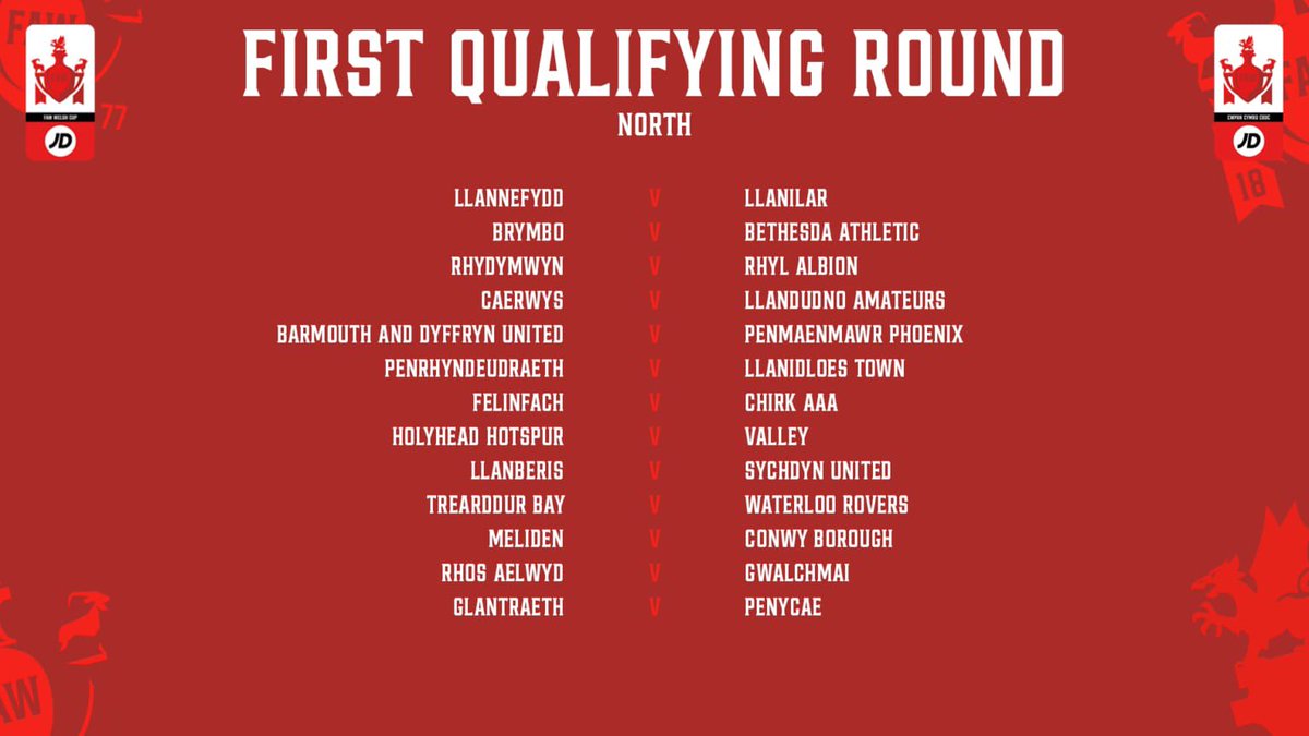 CPD Sychdyn United (@cpdsychdyn) on Twitter photo ๐จJD Welsh Cup๐จ
Weโve been drawn away to <a href="/CPDLlanberis/">CPD Llanberis FC</a> in the First Qualifying Round.
An away day we was hoping for and one to definitely look forward too if your interested in getting on the coach please message the club.
UP THE CPD ๐ต ๐จJD Welsh Cup๐จ
Weโve been drawn away to <a href="/CPDLlanberis/">CPD Llanberis FC</a> in the First Qualifying Round.
An away day we was hoping for and one to definitely look forward too if your interested in getting on the coach please message the club.
UP THE CPD ๐ต