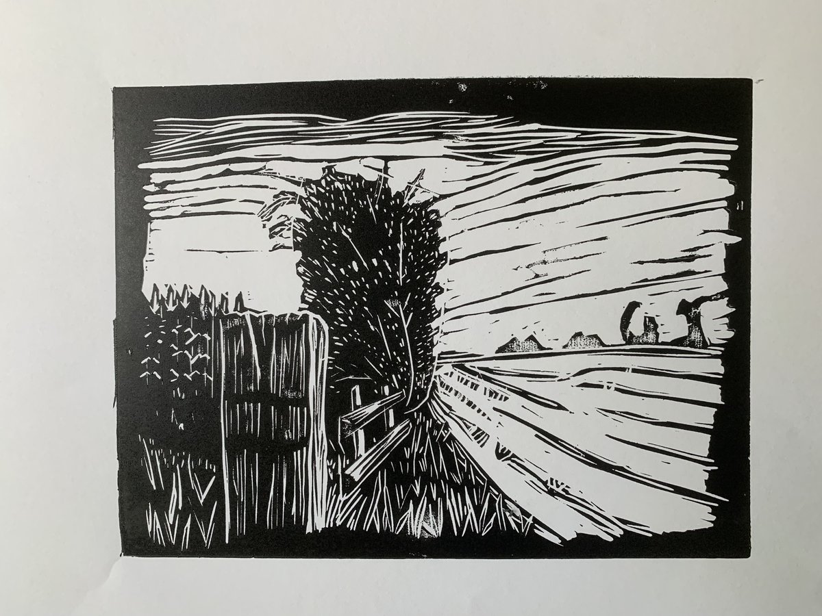 wellpossibly's tweet image. #linocut #linoprint