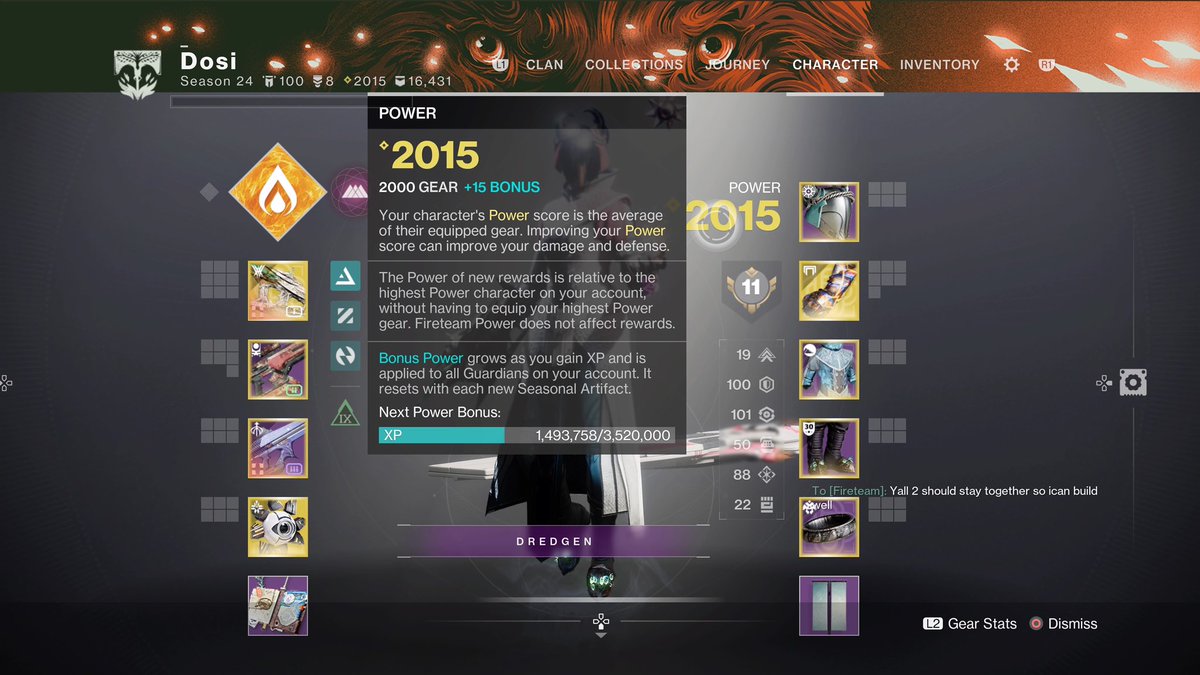 dosidahl's tweet image. Finally 2000 #maxlight #destiny2