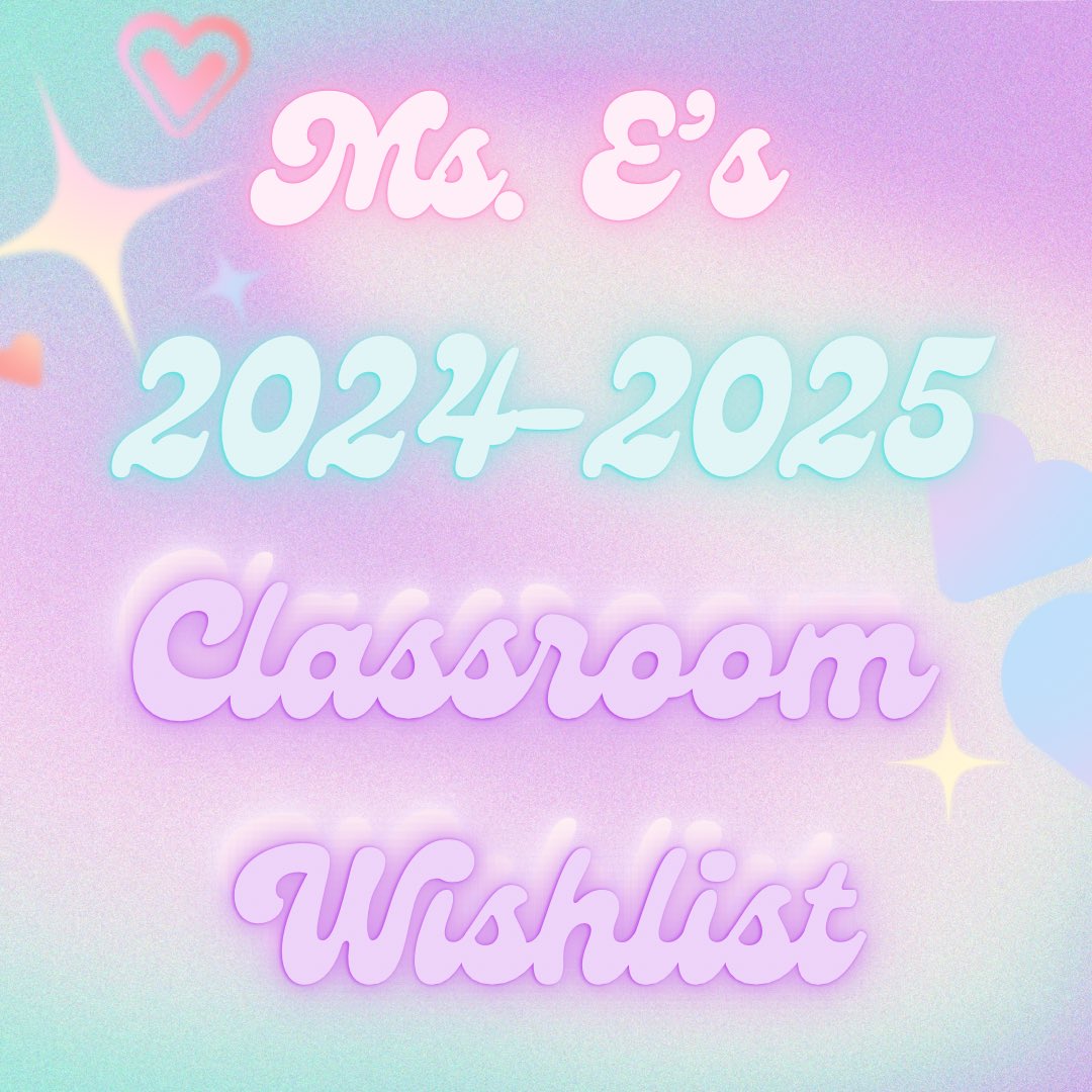 MsGErickson's tweet photo. Happy Wednesday! 
🍎 I taught elementary for 20+ years, took a short break, &amp; now I'm excited to teach high school. 
🖍️To help set up my classroom, I made a wishlist: 🔗 https://t.co/ni0qlFXvSg 
⭐️Any donation would help &amp; is greatly appreciated! #clearthelist #clearthelist2024 https://t.co/aSvzZtAal5