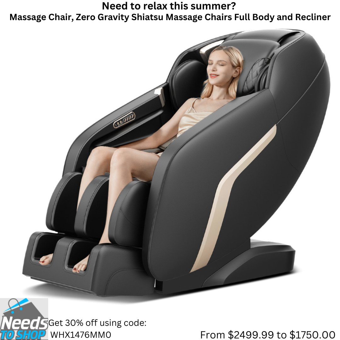 Need to relax this summer? tinyurl.com/4syx67zj Get 30% off till July 31 using code: WHX1476MM0 #message #messagechair #recliner #zerogravity #deal #dealsoftheday #dealsofthemonth #relax #homedecor #shoppingonline #onlineshopping #shoppingqueen #SelfCareMatters