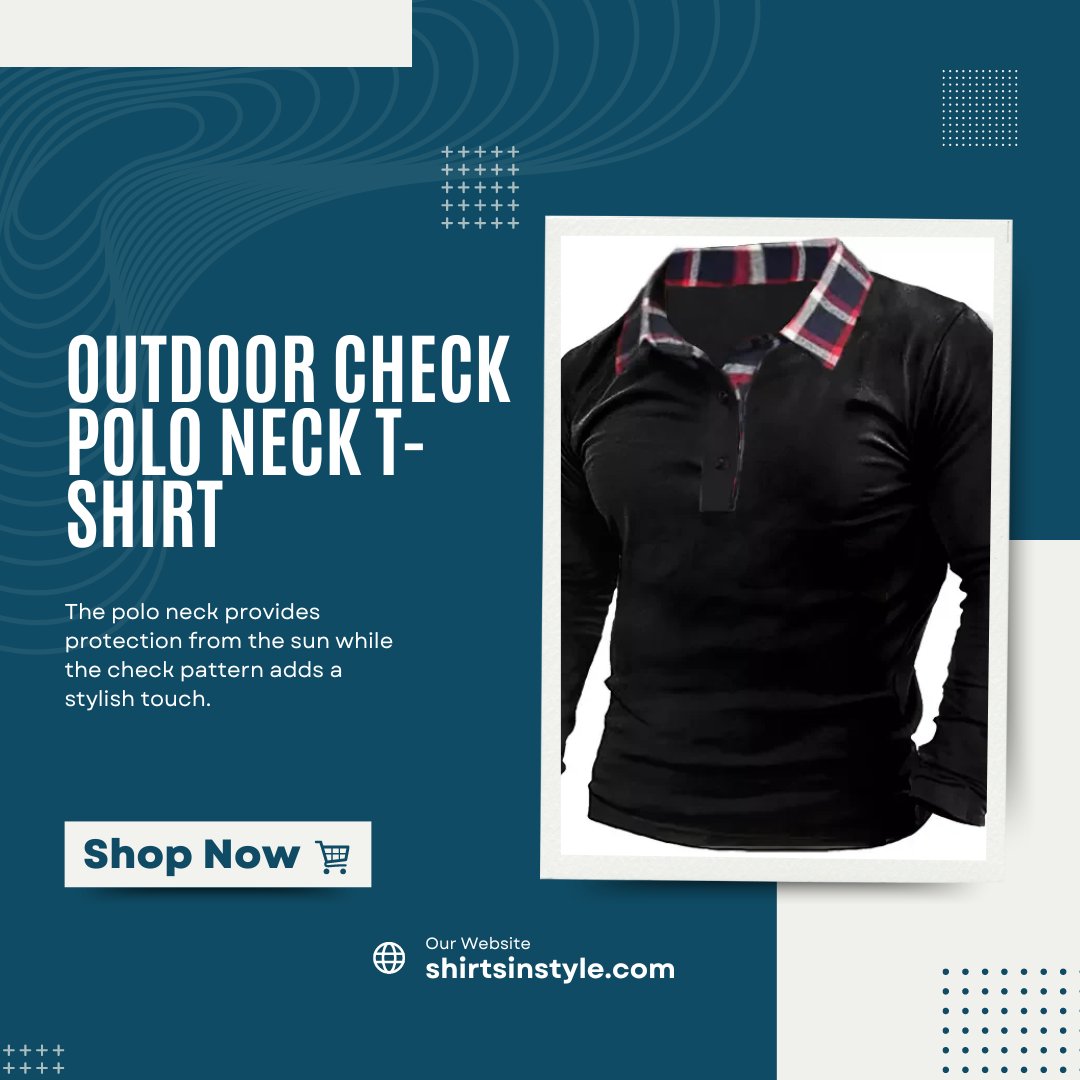 shirtsinstyle's tweet image. Elevate your casual wardrobe with our Men's Outdoor Check Polo Neck T-Shirt! 🌟👕 Perfect for any outdoor activity or casual outing, this stylish polo features a classic check pattern and a comfortable fit. 
Shop Now: shirtsinstyle.com/products/mens-…
#shirtsinstyle #polonecktshirt
