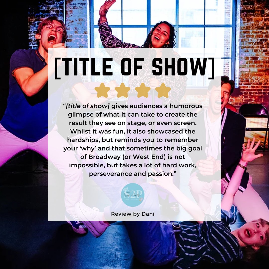 Check out our ⭐⭐⭐⭐ review of [title of show] at <a href="/phoenixartsclub/">Phoenix Arts Club</a>

Full review here: 
stagetopage.co.uk/2024/07/title-…

AD | gifted
 
photo credit: Danny Kaan