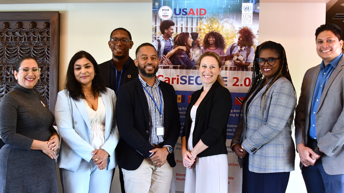 UNDPBarbadosEC's tweet photo. Exciting news! Trinidad and Tobago has made significant strides in combating human trafficking, reflected in its improved ranking in the 2024 US TIP Report 🇹🇹💙#CariSECURE 2.0 is proud to have worked alongside our stakeholders towards this achievement! 
https://t.co/kZHFFU2Lwl https://t.co/Ah95vuHHXP