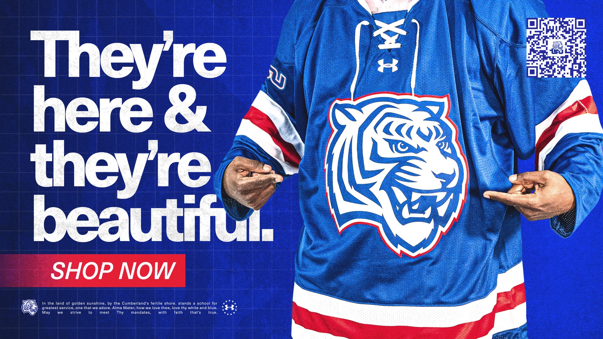 【HOCKEY】 WINDOWS UP TEE TRUE BLUE Jackets-Johnny-Hockey-