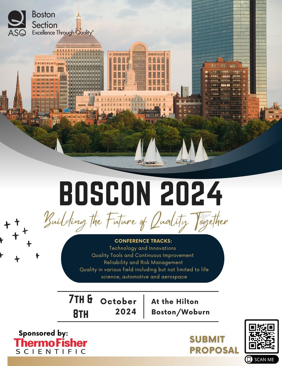 ASQBoston's tweet image. 🎤🌟 Calling Quality Experts! 🌟🎤
Speak at BOSCON 2024 Quality Conference!

Share your QA, process improvement, or Six Sigma expertise with industry leaders. Inspire and connect with peers.

Submit your proposal now! buff.ly/4cMZ5vQ
📅 Deadline: August 1st, 2024