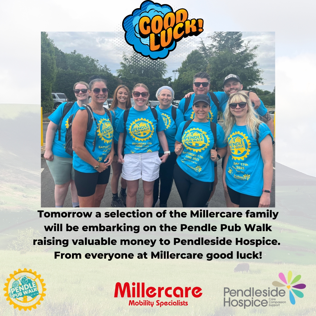 Millercare Ltd (@millercare) on Twitter photo 🎉🚶♂️ Exciting News! 🚶♀️🎉
Tomorrow, a dedicated team from the Millercare family will be setting off on the Pendle Pub Walk! 🍻🌳
If you would like to donate please click on the link below -
shorturl.at/AbNQW
<a href="/PendlesideHosp/">Pendleside Hospice</a> #pendlesidehospice 🎉🚶♂️ Exciting News! 🚶♀️🎉
Tomorrow, a dedicated team from the Millercare family will be setting off on the Pendle Pub Walk! 🍻🌳
If you would like to donate please click on the link below -
shorturl.at/AbNQW
<a href="/PendlesideHosp/">Pendleside Hospice</a> #pendlesidehospice