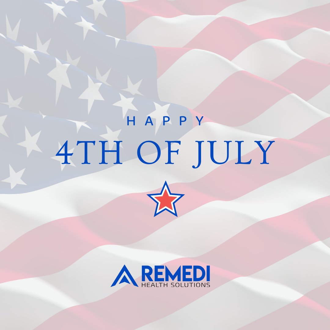 Happy Fourth of July to all our friends, family, and healthcare community! We hope everyone enjoys celebrating Independence Day safely. 🇺🇸