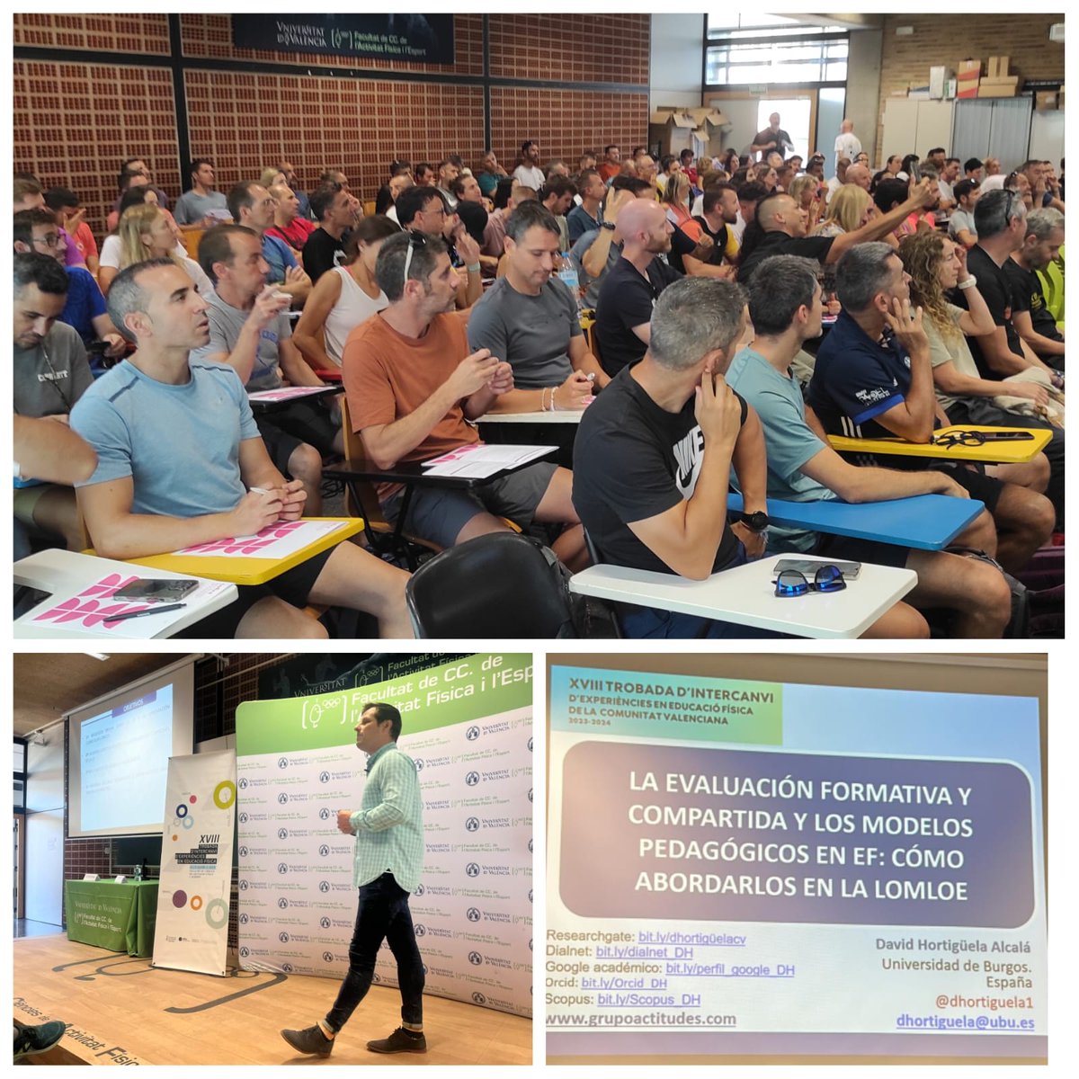 Que un 4 de julio, más de 200 docentes de Educación Fisica de la Comunidad Valenciana, participen en unas jornadas de dos días, dice mucho, y muy bien, de la salud de nuestro colectivo ⛹🏼🤾🏽‍♀️🥰
Un lujo haber sido el ponente inaugural de estas #XVIIITrobada 
🙏🏽 por la invitación