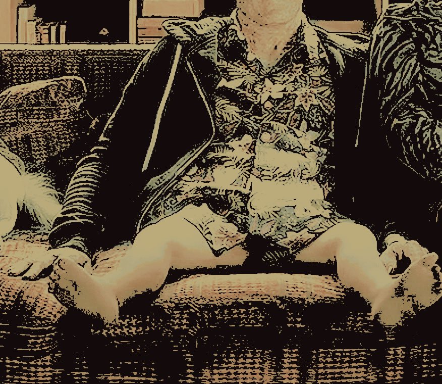 VOUGHTSJOKE's tweet photo. out of commission for a bit 
due baby leg syndrome. 🤪 https://t.co/4BUaIPIuts