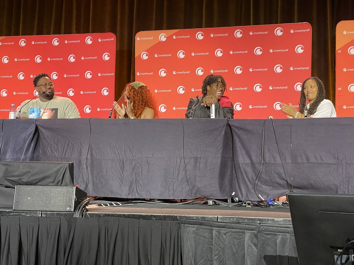 musa_dayo420's tweet photo. Great panel from @Crunchyroll at @AnimeExpo 
Revenge of the Blerds: Black Love of Anime with @Kieraplease @jswaggdaddy &amp; LeAlec Murray. Moderated by @KAreports 
#AnimeExpo #AnimeExpo2024 https://t.co/lcnBGzf6Us