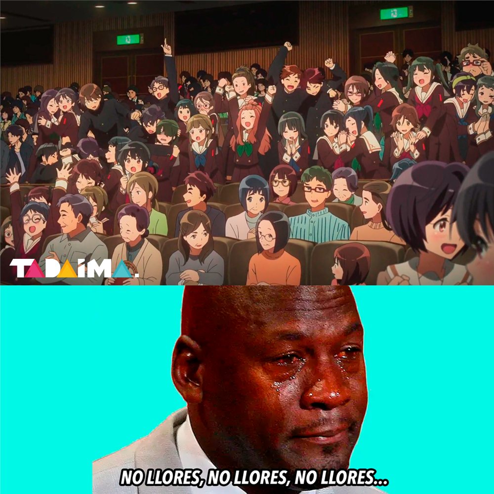 TadaimaMx's tweet photo. Tomoyo Kurosawa, la seiyu de Kumiko en Hibike! Euphonium, confirmó que varios miembros del staff de Kyoto Animation (incluso algunos de los que fallecieron en el atentado) fueron representados en el público de esta escena, celebrando el triunfo de Kitauji. 🥹🥹🥹 https://t.co/vHXc0QgnuG