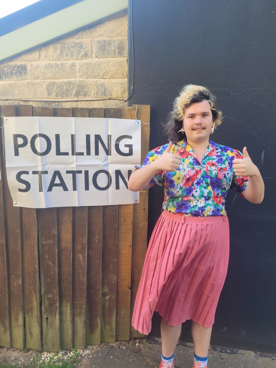 Took time off his stag do to vote, fair play.
