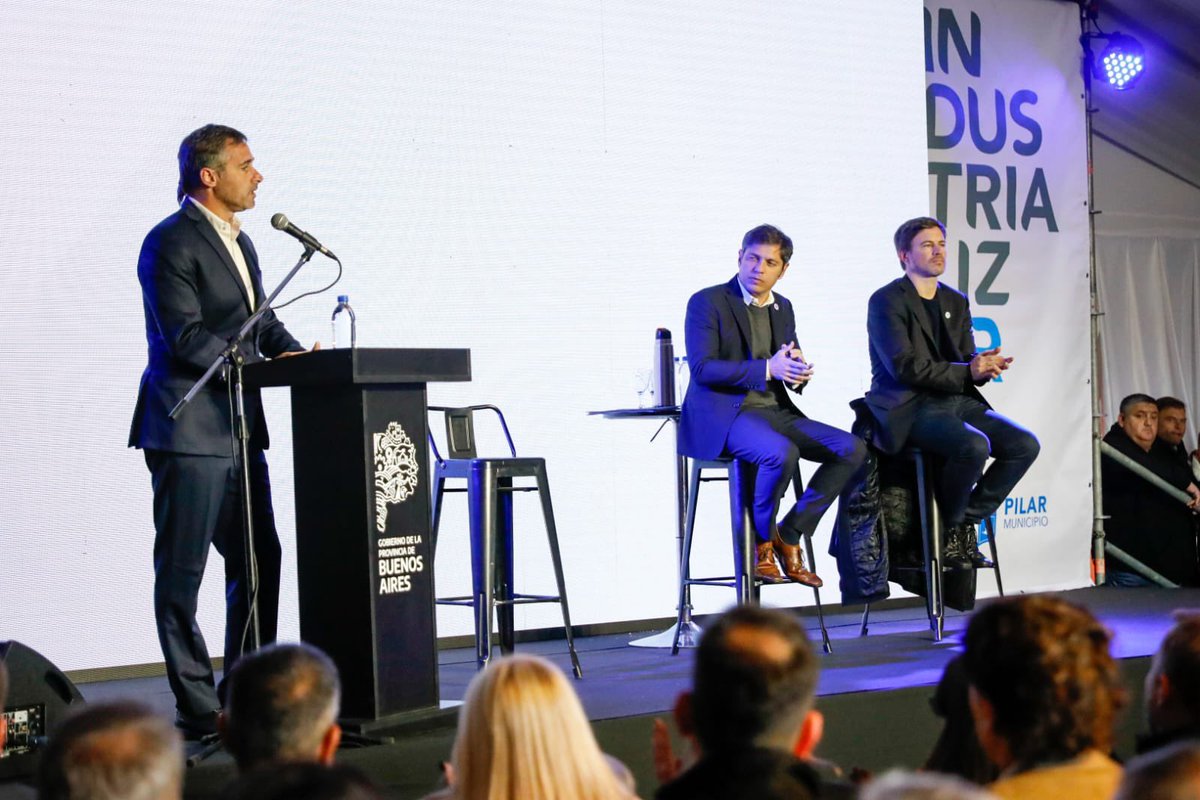 FedericoAchaval's tweet photo. Ya dimos inicio a #IndustrializAr en el #ParqueIndustrial de #Pilar 🏭

Con el gobernador @Kicillofok, @CostaAugusto9 y empresarios industriales compartimos la apertura de este evento pensado para poner en valor y defender a la industria nacional.

Con esta iniciativa convocamos a todo el sector productivo de la región para demostrar que en la Argentina, en la Provincia y en Pilar hay un potencial productivo enorme. 

Lo hicimos en el Parque Industrial de Pilar, el más grande del país. Este es un lugar que simboliza y representa la idea que tenemos de construir una Argentina que crezca a través de la educación, la innovación y el trabajo.