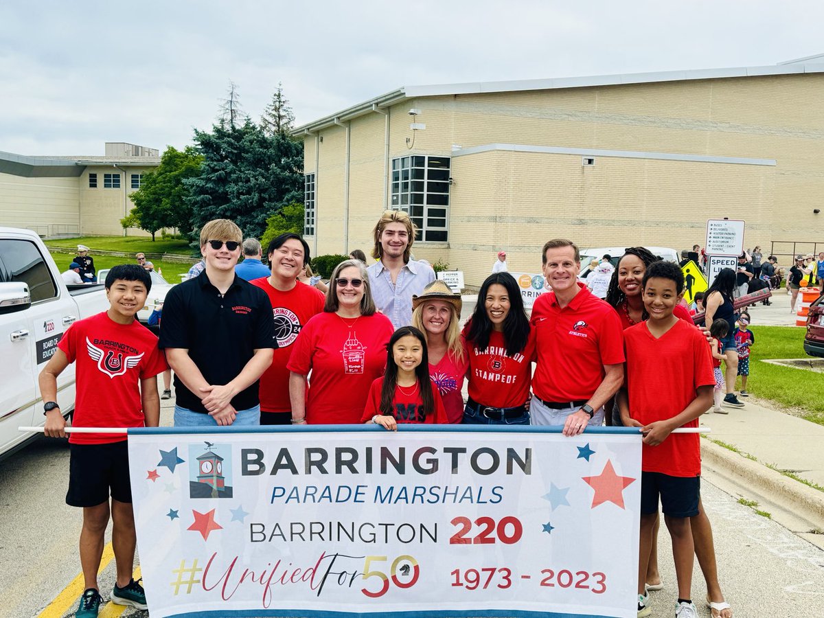 winkelman_craig's tweet photo. Fun start to celebrating the 4th of July holiday walking together with our Board of Education! #Unifiedfor50 https://t.co/KW1xLsnIA8