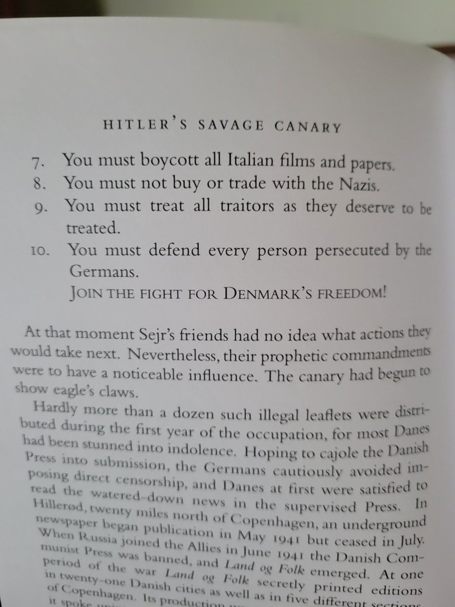 fencingwolves's tweet photo. I don't know if any of this is legible, but I have been reading a book about the Danish resistance in WWII, and it is full of gems. https://t.co/YTvywNTiG0