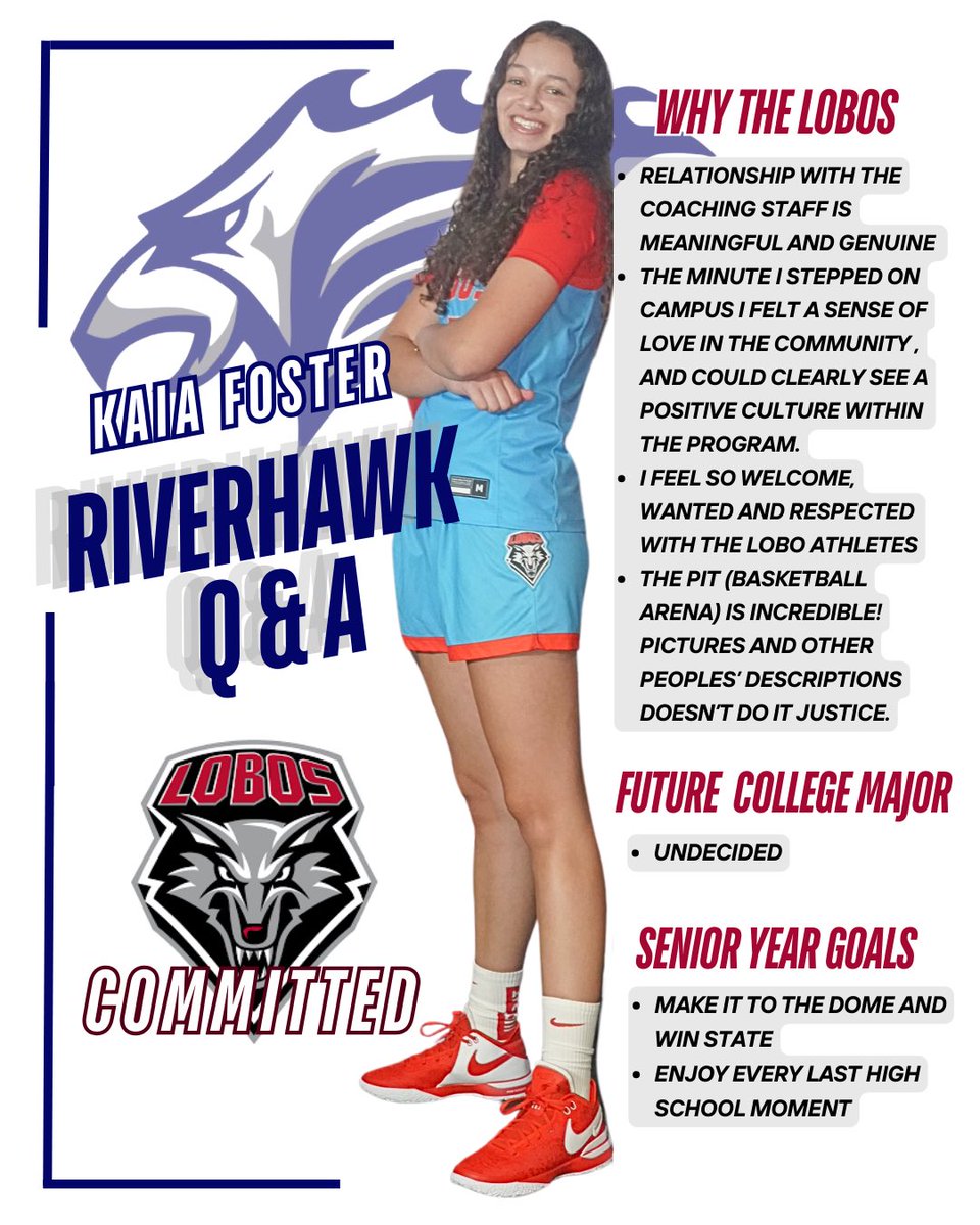 Chiawana Girls Basketball (@chiawanagb) on Twitter photo Congratulations Kaia Foster on her commitment to play basketball at the University of New Mexico. ππΊπ <a href="/foster_kaia/">kaia foster</a> <a href="/UNMLoboWBB/">Lobo Women's Basketball</a>
We are so proud of you and canβt wait for the 2024-2025 season. πͺπ½ Go Riverhawks! Congratulations Kaia Foster on her commitment to play basketball at the University of New Mexico. ππΊπ <a href="/foster_kaia/">kaia foster</a> <a href="/UNMLoboWBB/">Lobo Women's Basketball</a>
We are so proud of you and canβt wait for the 2024-2025 season. πͺπ½ Go Riverhawks!