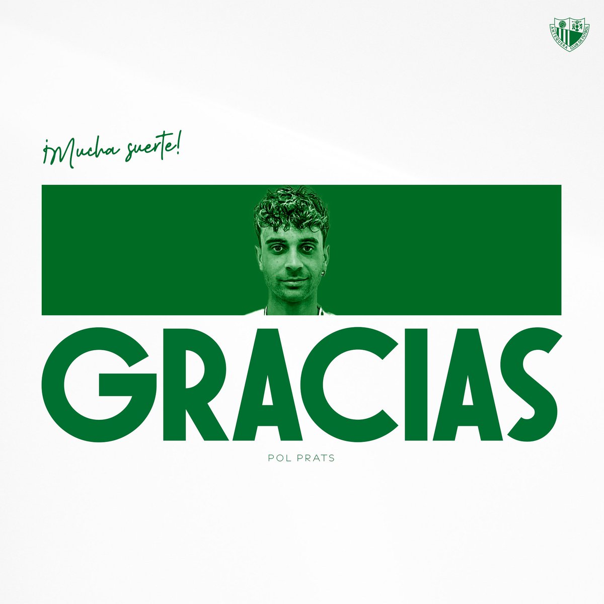 AntequeraCF's tweet photo. 🟢 𝗢𝗙𝗜𝗖𝗜𝗔𝗟 | El #AntequeraCF y @polprats_7 han alcanzado un acuerdo para la rescisión de su contrato.

👏 Muchas gracias y suerte de cara al futuro. 🍀⚪️🟢 https://t.co/7lKvFKjYUP