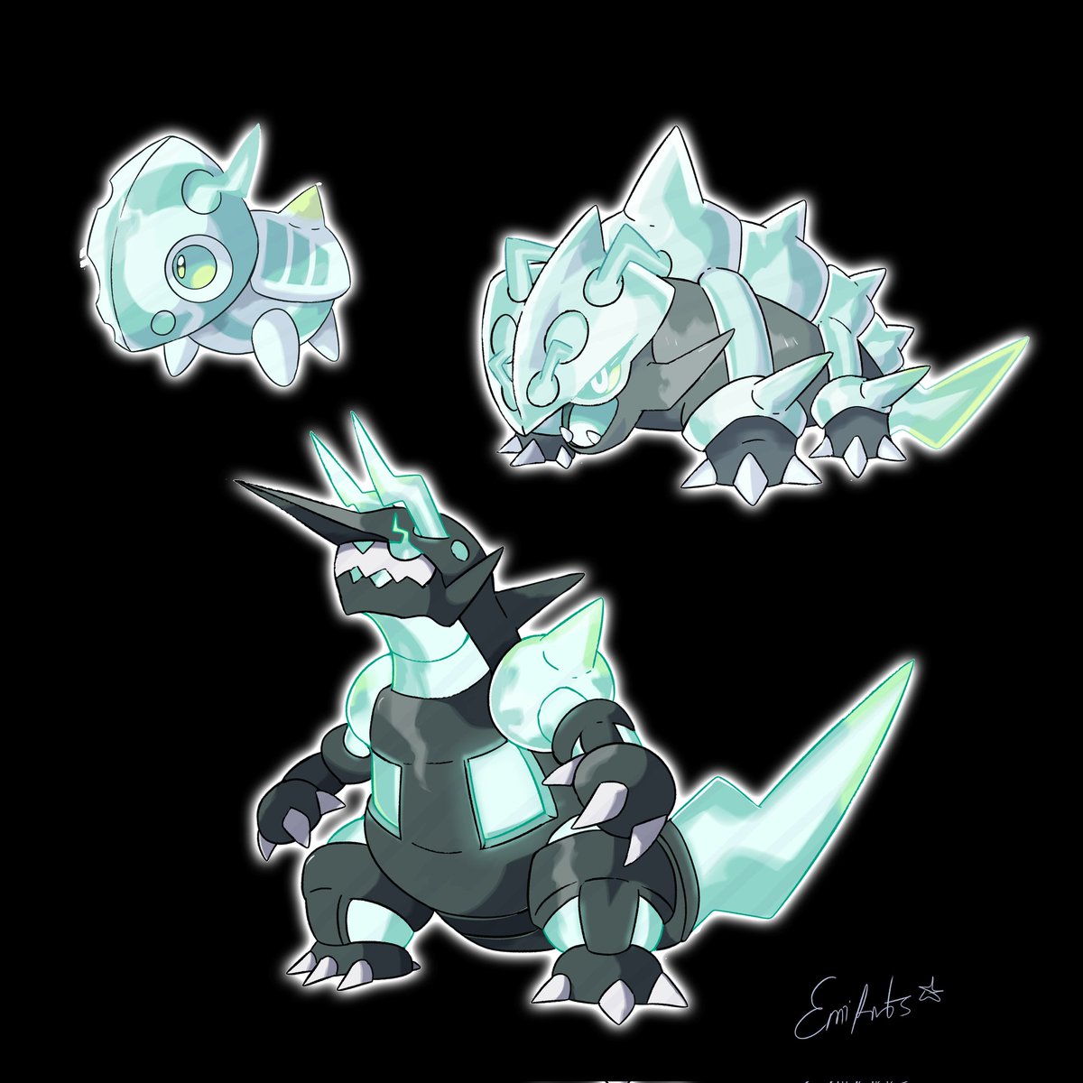 Made this New Regional Variant! Kantonian Aron, Lairon & Aggron! They ...
