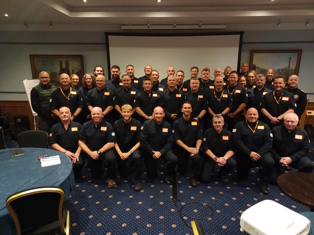 UK_ISAR_TEAM's tweet photo. Just wrapped up 3 days of #UKISAR Management Training! 

Coordinators & Deputy coordinators from all 14 Fire and Rescue Services, along with #UKISAR volunteers, attended. Key focuses: #GlobalRiskAndThreat #CulturalAwareness #INSARAG #FCDO #Accountability #Accreditation #Assurance 
#KnownConsignor
 #Training #Mobilisation #SearchAndRescue