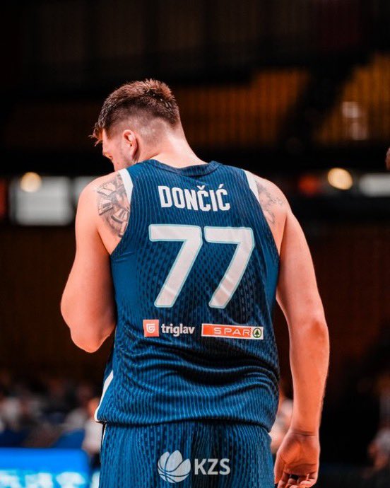 NationMffl's tweet photo. Luka Doncic today:

36 PTS
11 REB 
10 AST

Slovenia is heading to the semi’s 👀 https://t.co/C19e4Dv4Ba