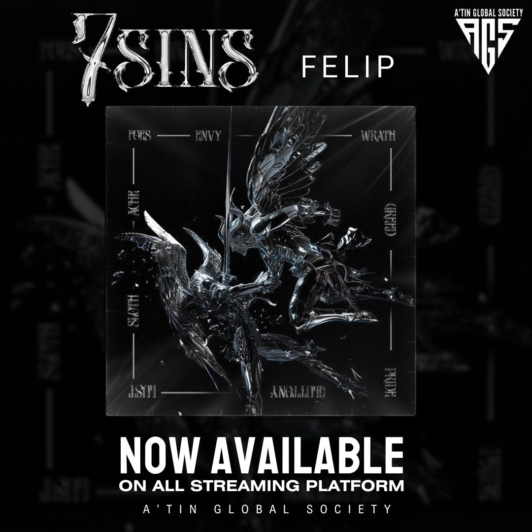 global_atin's tweet photo. 7sins by FELIP  out now on all streaming platform.

Stream Here: 
🔗https://t.co/FSOeA1TIty

7sins OUT NOW
@felipsuperior
#FELIP #FELIP_7sins https://t.co/608qPGIq5y