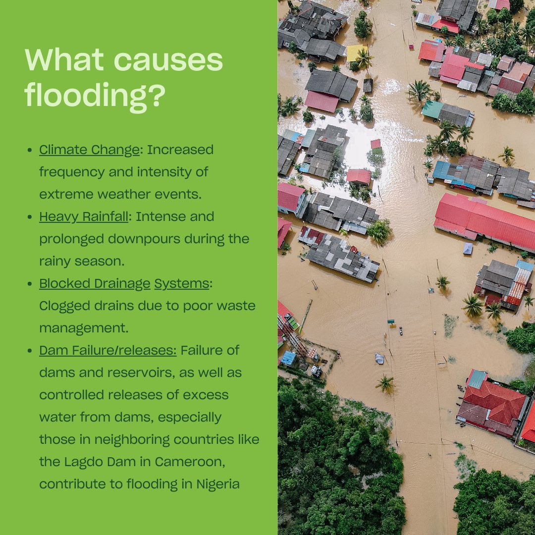 SustyVibes's tweet image. Flooding is a recurring environmental issue in Nigeria, significantly impacting our livelihoods, health, and economic activities.
Yesterday's heavy rain in Lagos served as a reminder.