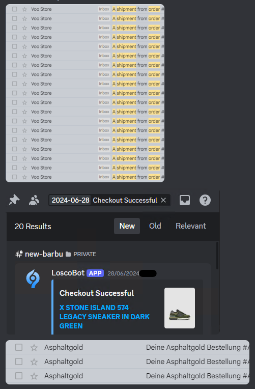 Last week's shipments🥱
If you consider yourself an active and experienced shopify runner and would like to join Losco, send me a dm for a chance.

<a href="/LoscoBot/">LoscoBot</a> 
<a href="/BirdProxies_/">BirdProxies</a>