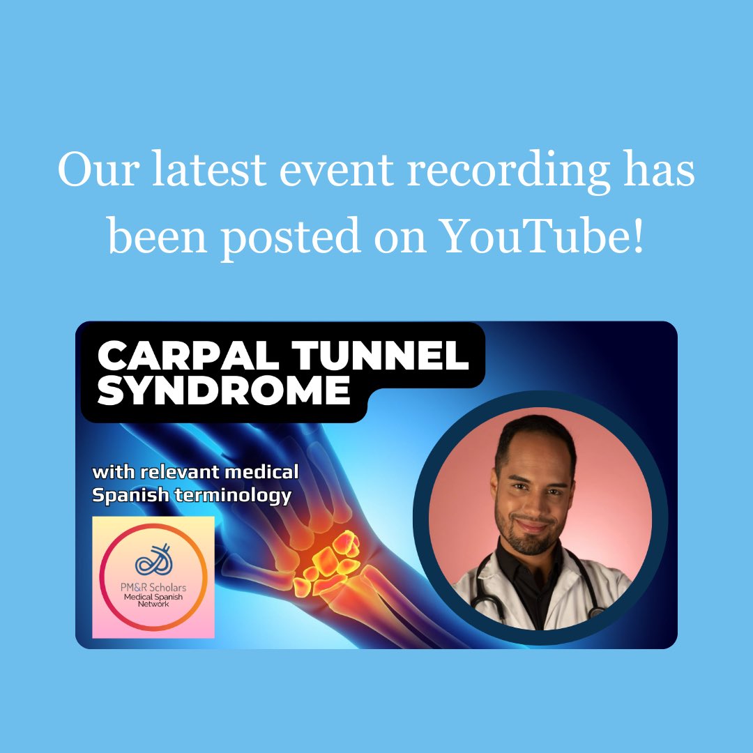 PM&R Scholars Medical Spanish Network tweet media