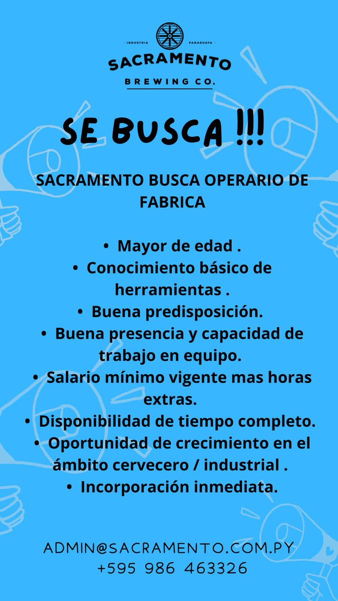 Buscamos Operario de Fábrica!!!! <a href="/aisman6/">Ariel Basualdo</a>