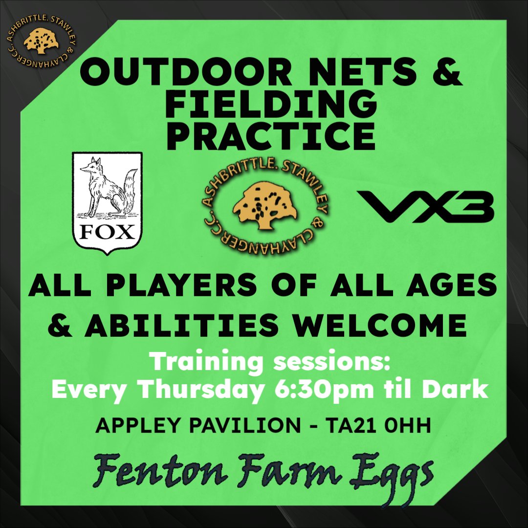 Ashbrittle_CC's tweet photo. Our outdoor training sessions are every Thursday at 6:30pm, including tonight!

Anyone of any ability is welcome to come along and train with the rest of the squad. We are all very welcoming and friendly, so please don't hesitate to get involved! 🙌

#UpTheBrittle 🟢🟡 https://t.co/R0Y86BgB13