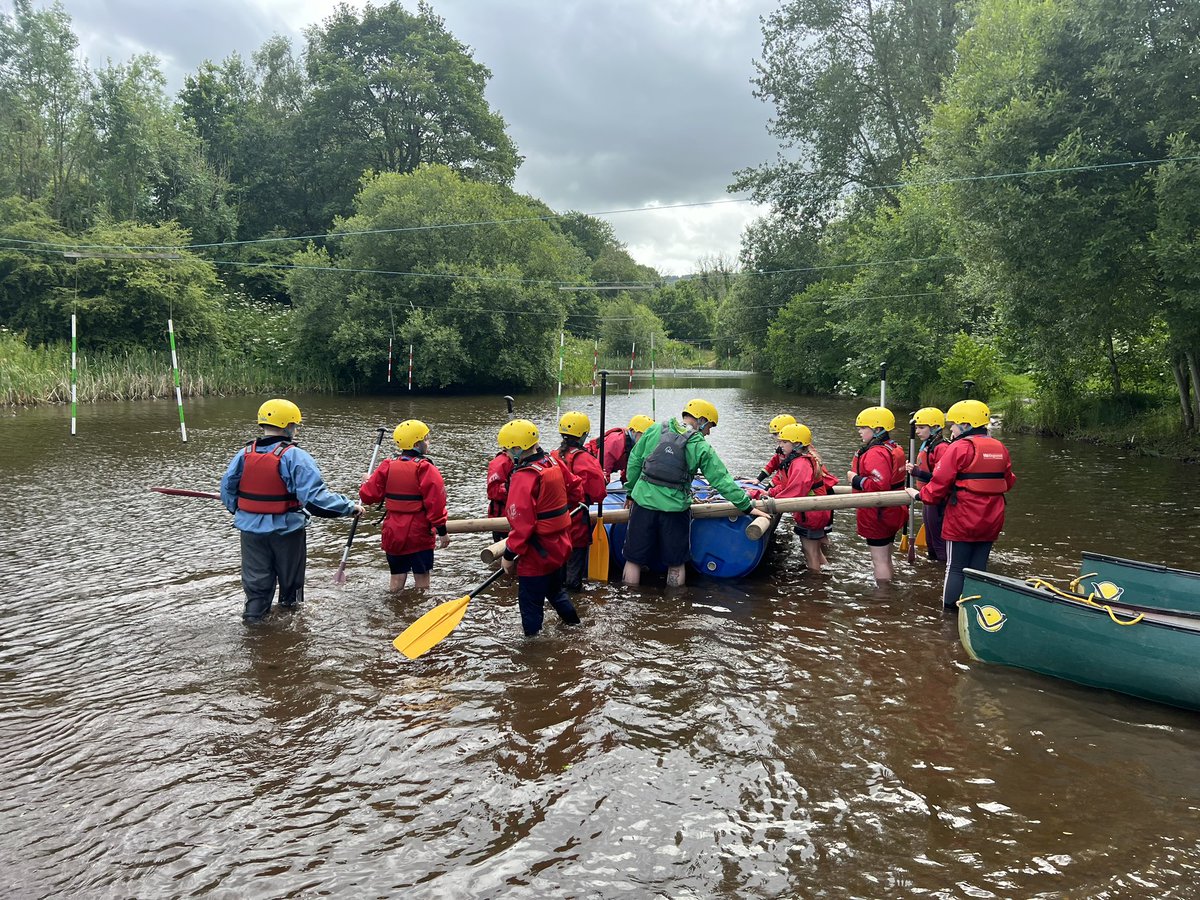 stmonicasbootle's tweet photo. A fantastic afternoon out on the lake raft building! What a ball weโve had! #Year6 #Colomendy https://t.co/GMaJWGjvPB