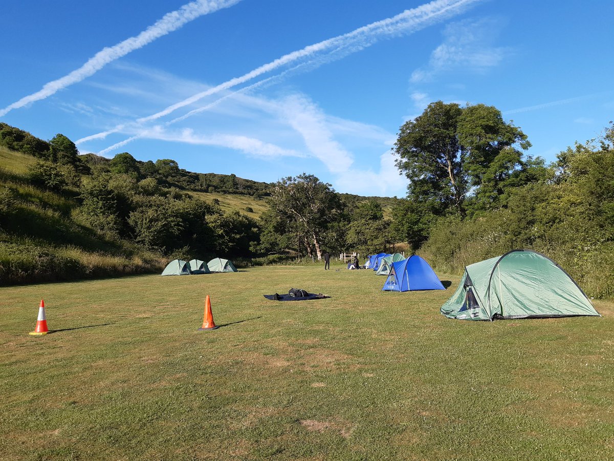 HCACPDofE's tweet image. Students waking up to a sunny morning at our second campsite on their DofE Silver qualifying expedition.