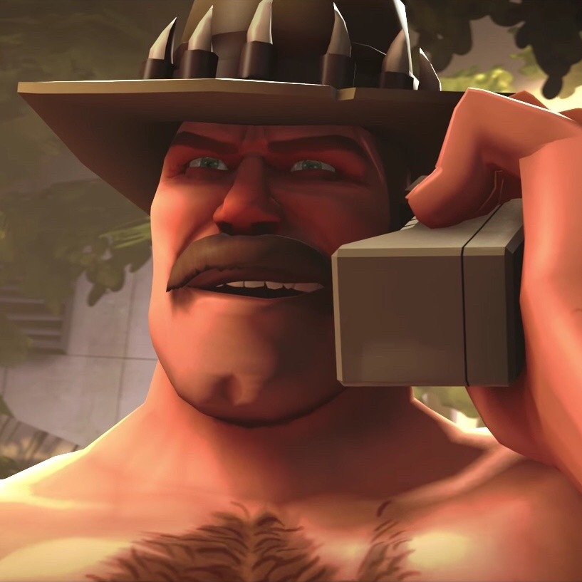 MannliestMann's tweet image. Hello! Saxton Hale CEO of Mann Co. We sell products and get in fights! How can I help ya?