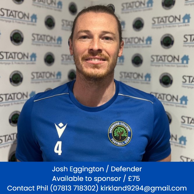 NEW SIGNING 2024/25 (3)  
Welcome to <a href="/JoshEgginton/">Josh Egginton</a> 
Josh is available to sponsor (see image for details) - Find out more about Josh on the club website: sherwoodcolliery.co.uk/News 🔵⚫️🌳#UTW <a href="/NorthernPremLge/">The Pitching In Northern Premier League</a>