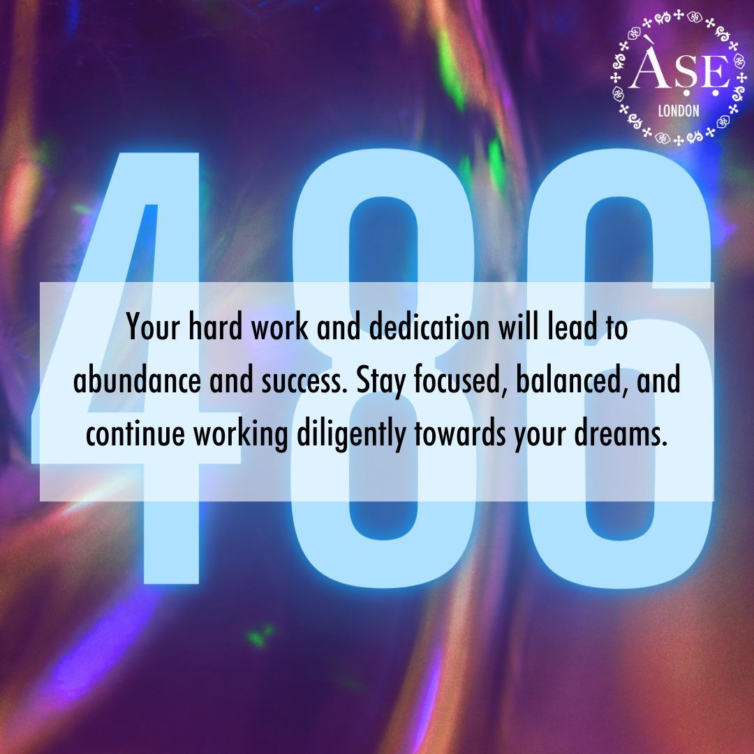 486 is a reminder to stay balanced, nurturing, and grounded as you achieve your goals. Trust that the universe is supporting you and that positive outcomes are on the horizon 🌟

#Aselondon #EnergyisEverything #growth #spiritual  #manifest #crystals #angelnumber