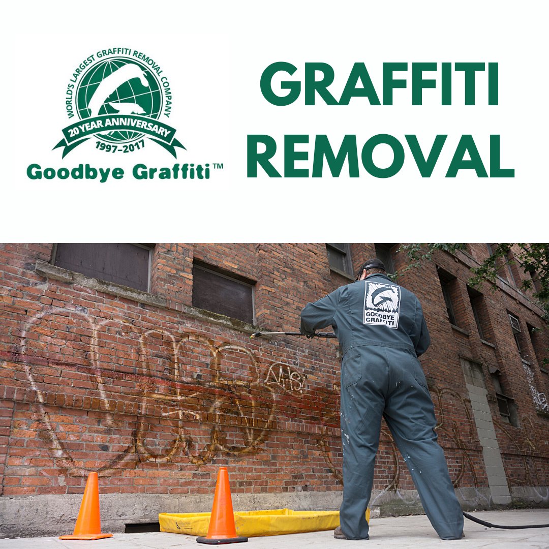 GoodbyeGraffiti's tweet photo. Goodbye Graffiti™ Inc. produces a proprietary line of unique graffiti removal products that are capable of removing all types of graffiti from all substrates.   https://t.co/a2nKkSVA6M
#graffitiremoval #goodbyegraffiti #canada https://t.co/EUuRfbt5KJ