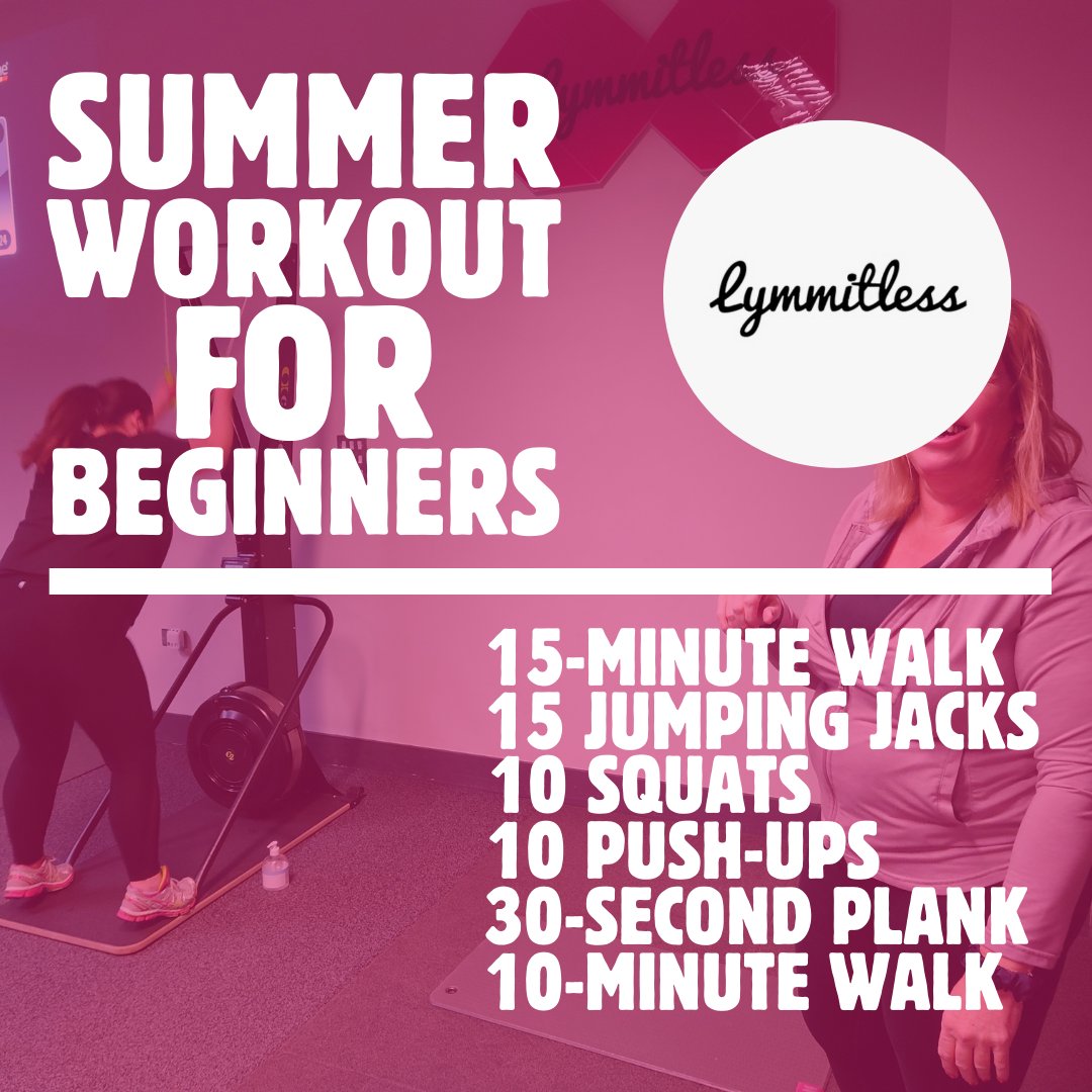Lymmitless's tweet image. Check out our beginner-friendly workout plan! We've got you covered with simple exercises to kickstart your fitness journey 💪✨ #FitnessJourney