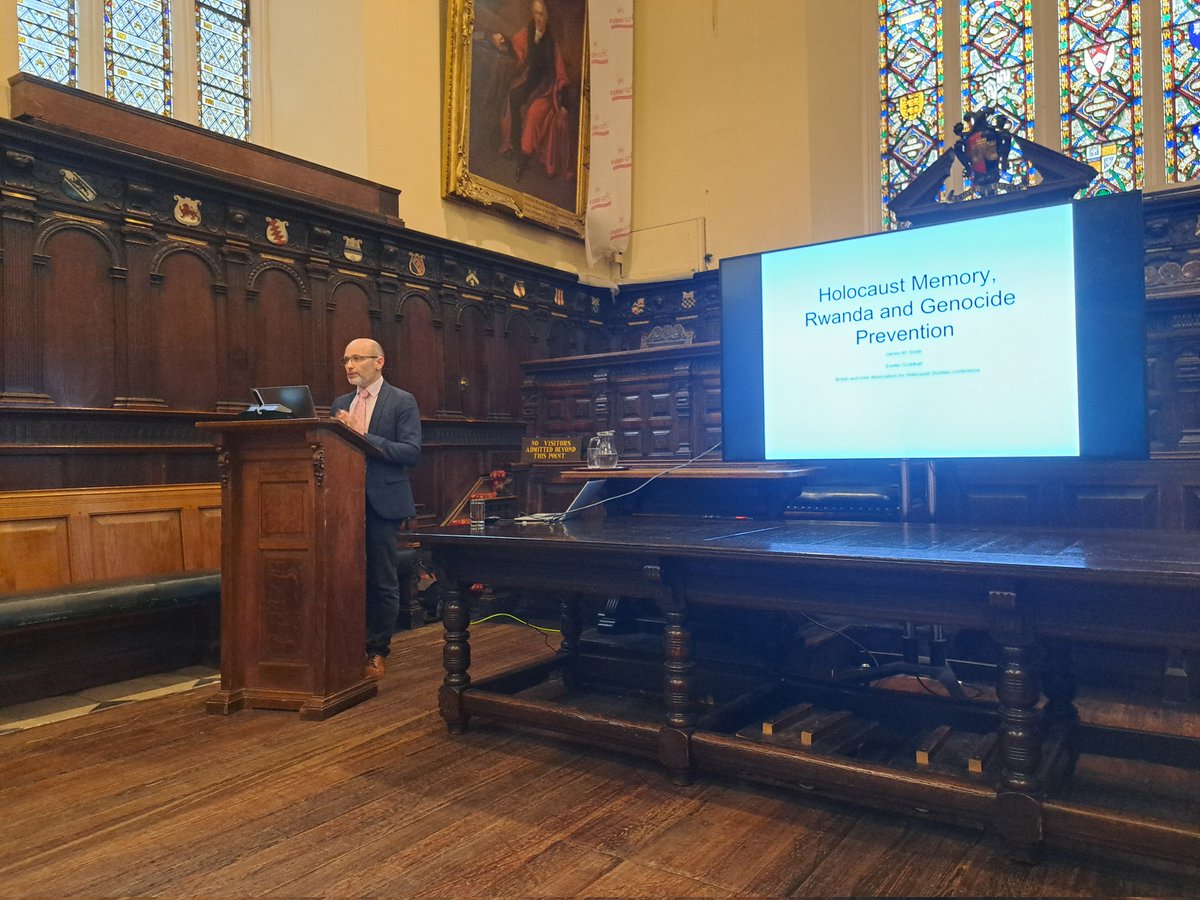 Time for the Keynote:

"Holocaust Memory, Rwanda and Genocidal Provention" by Dr James Smith