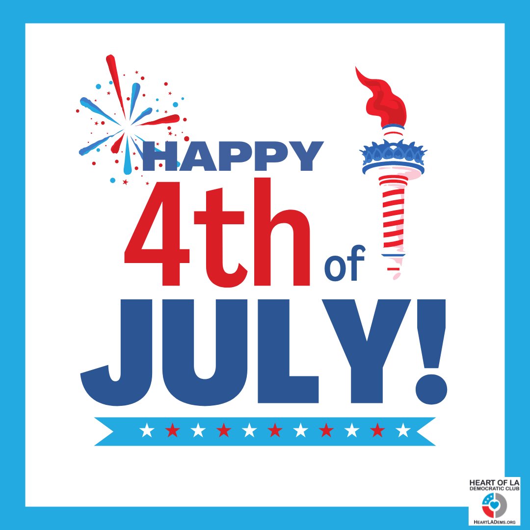 Happy 4th of July!  As we celebrate, let's continue to strive 4 equality, justice, &amp; the rights of women everywhere. Until women are equal under the law &amp; with full reproductive rights, we are still not free. Vote BLUE!  #IndependenceDay #Feminism #Equality #reproductiverights