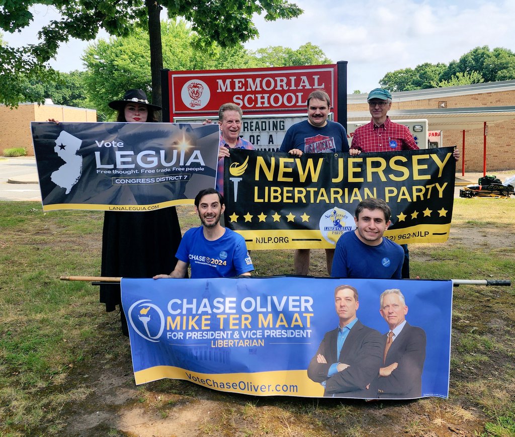 NewJerseyLP's tweet photo. What does today mean to you? Happy 4th of July from the New Jersey Libertarian Party! #vote #freedom #votelibertarian LL 🗽🦔🇺🇸 https://t.co/cbfqLx7Jvj