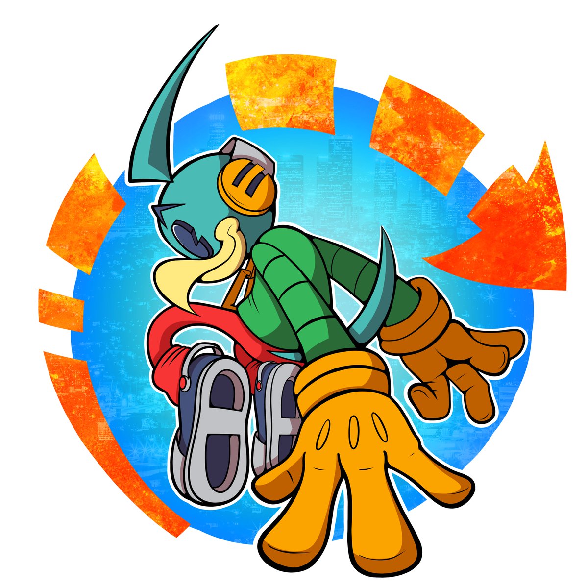 Jerry from Break Beak. artwork drawn for the game's menus